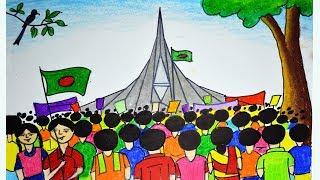 Easy Victory day drawing Independence day drawing Bijoy dibos Art