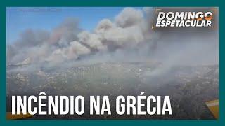 Ilha na Grécia precisa ser esvaziada após incêndio florestal