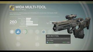 Destiny Raid Loot - MIDA Multi Tool Exotic Scout Rifle + Gameplay