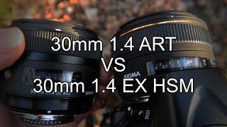 SIGMA 30mm 1.4 Art  VS  30mm 1.4 EX DC HSM