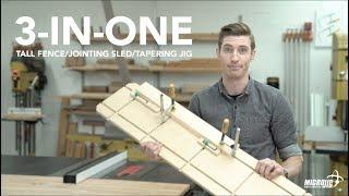 DIY 3-In-One Tall FenceJointing SledTapering Jig