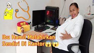 DRAMA PARODI LUCU IBU HAMIL MELAHIRKAN  Ibu hamil Melahirkan Sendiri Di Kantor  Marchel And Family