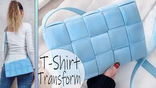 T-SHIRT RECYCLE INTO AWESOME PURSE BAG  How to Make a Bag GIRL CRAFT