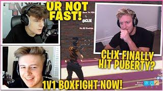 TFUE *FREAKS OUT* Spectating CLIX Vs SYHMFUHNY In 1v1 Boxfight WAGER Fortnite