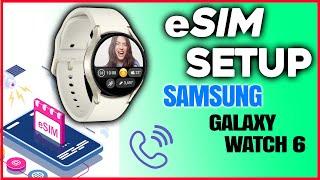 Galaxy Watch 6 eSim setup Activate LTE eSIM on Samsung Galaxy Watch 6 #samsunggalaxywatch6