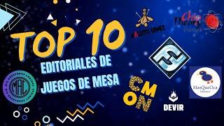  TOP 10 DE EDITORIALES DE JUEGOS DE MESA 