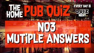 20 GREAT PUB QUIZ QUESTIONS ON GENERAL KNOWLEDGE TRIVIA NO.3 MULTIPLE ANSWER QUIZ