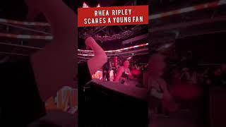 Rhea Ripley scares booing kid during WWE Raw #Shorts #Comedy #Edit #RheaRipley #Meme #Gag #Wrestling