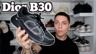 DIOR B30 SNEAKER Triple Black Mesh and Technical Fabric Review + ON FOOT