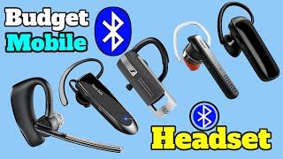 Best Budget Mobile Bluetooth Headset In 2022  Best Single Ear Wireless Headset With Mic