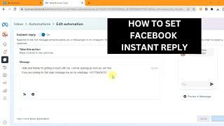How to Set Facebook Auto Reply