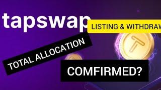 #BREAKING #TASWAP LISTING WITHDRAWAL & COIN ALLOCATION CONFIRMED? WATCH PROOF