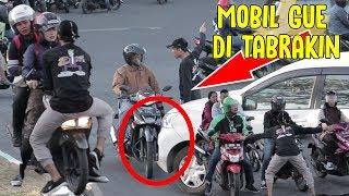 JOKER NAIK MOBIL TABRAKIN PELANGGAR LALU LINTAS - Social Experiment BangZizz PART 9