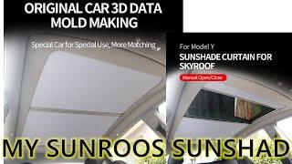 HOW TO INSTALL RETRACTABLE SUNROOF SUNSHADE ON MODEL Y