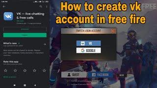 how to create vk account in free fire Free fire  id login with VK acount   New Update 