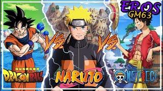 ¡Dragon Ball Z VS Naruto VS One Piece  ¿CUAL ES MEJOR?