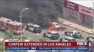 Curfew Extended in Los Angeles Amid Unrest