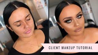 Gold and Bronze Client Makeup Tutorial  MakeupwithJah