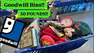 Let’s Go To Goodwill Bins 30 POUNDS & Scoring Great Designer Items Thrift With Me +HAUL