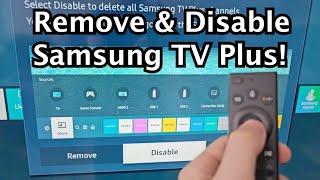 How to Remove & Disable Samsung TV Plus on Samsung Smart TV