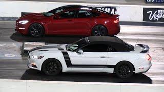 Tesla Plaid vs Mustang GT