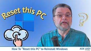 How To Reset this PC to Reinstall Windows