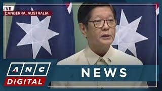 WATCH PH President Ferdinand Marcos Jr. addresses Australian parliament  ANC