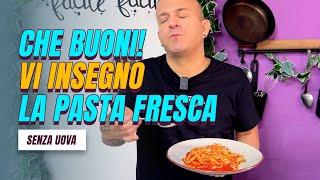 Strozzapreti allArrabbiata TUTTI possono preparare la PASTA FRESCA Senza Uova in casa