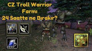 6 Aylık CZ Troll Warrior Farm Tecrübesi - 24 Saatte Ne Bırakır ? Knight Online