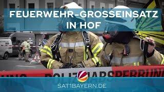 Gas strömt aus Asphalt Großeinsatz in Hof wegen Explosionsgefahr