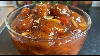 Afghani Plum Jam Aloo Bukhara Plum Jam With Saffron   مربای آلوبخارا افغانی