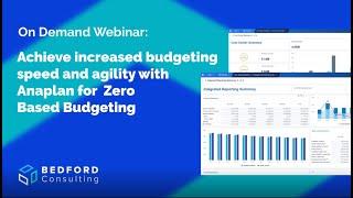 On Demand Webinar Achieve increased budgeting speed & agility with Anaplan for Zero Based Budgeting