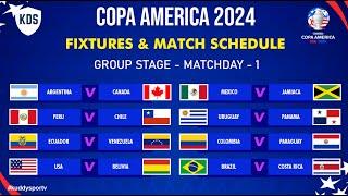 Copa America 2024 Fixtures & Match Schedule - Group Stage Matchday 1 - Copa America 2024 - CONMEBOL