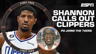 You LOST Paul George for NOTHING - Shannon Sharpe calls out Clippers  First Take