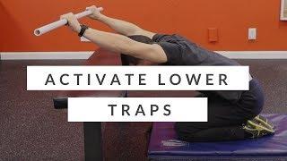 How to activate your lower traps - beginner lower trapezius exercise