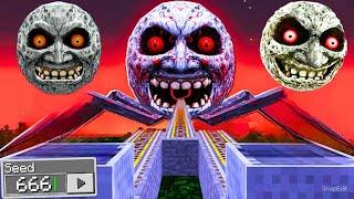 i Found Scary LUNAR MOON  in Minecraft  Minecraft Lunar Moon 