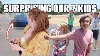 SURPRISING our 7 kids with a *new*....