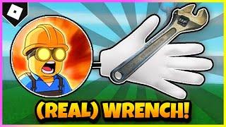 How to ACTUALLY get WRENCH GLOVE + UberCharged BADGE in SLAP BATTLES ROBLOX
