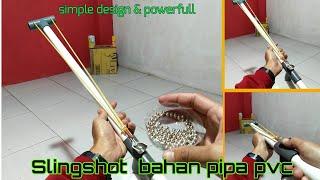 cara membuat slingshot gun dari pipa pvc yg powerfull