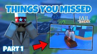 Things You MISSED In The Live Event Update Roblox Jailbreak - Part 1