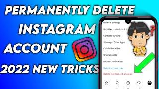 How to delete instagram account permanently 2022  permanent account delete kaise kare 2022