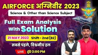 Airforce exam review 21 May 2nd shift  Airforce today exam review  Airforce xy exam review 2023