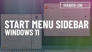 Windows 11 NEW Start menu Phone Link mobile sidebar First Look