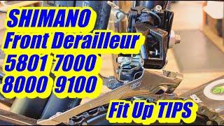 Tips For Setting Up And Adjusting Shimano R5801 7000 8000 And 9100 Front Derailleurs