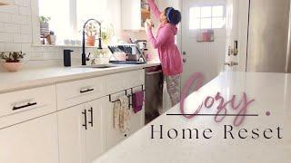 Cozy Quick Home Reset  Clean With Me