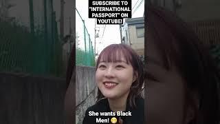 Japanese Woman Blushes after Black Man and Passport Bros Admits He Likes Japanese Women