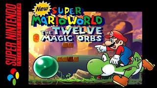 Longplay SNES - New Super Mario World 1 The Twelve Magic Orbs Hack 100% 4K 60FPS