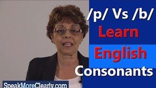 p Vs b English pronunciation video