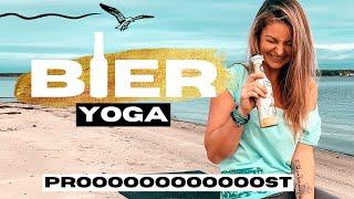 Bieryoga  20 Minuten  Yoga mit Bier