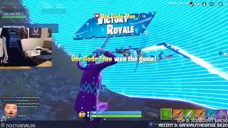 xQc Astonished Spectates Tfue Get The Win  Fortnite